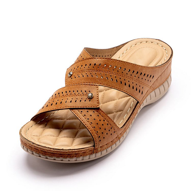 Today 50% OFF丨Summer Women's Sandals Rubber Sole Wedge Sandals