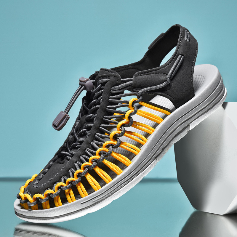 Stylish Casual Woven Sandals — Beach Footwear for Men and Women