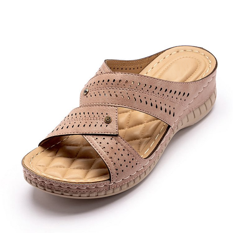 Today 50% OFF丨Summer Women's Sandals Rubber Sole Wedge Sandals