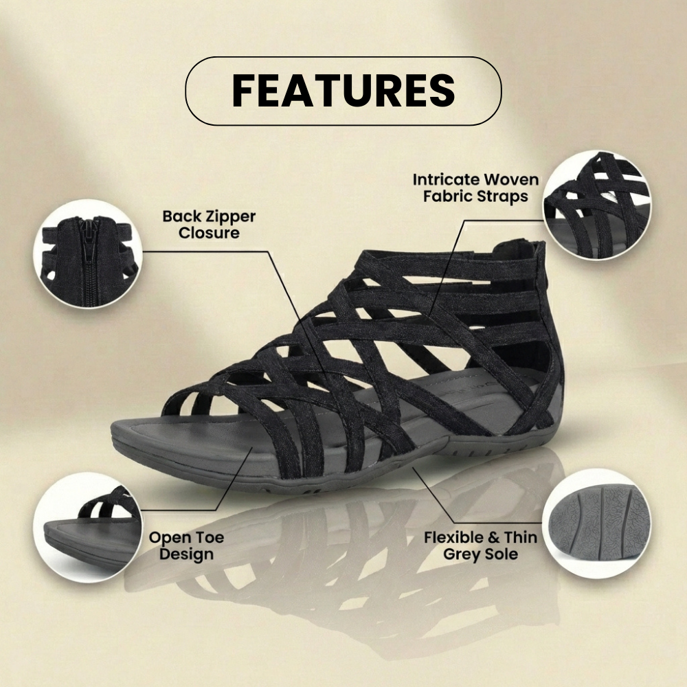 Last day 70% off🔥 Orthopedic Gladiator Sandals - Multi-Strap Ankle Design(buy 2 free shipping)