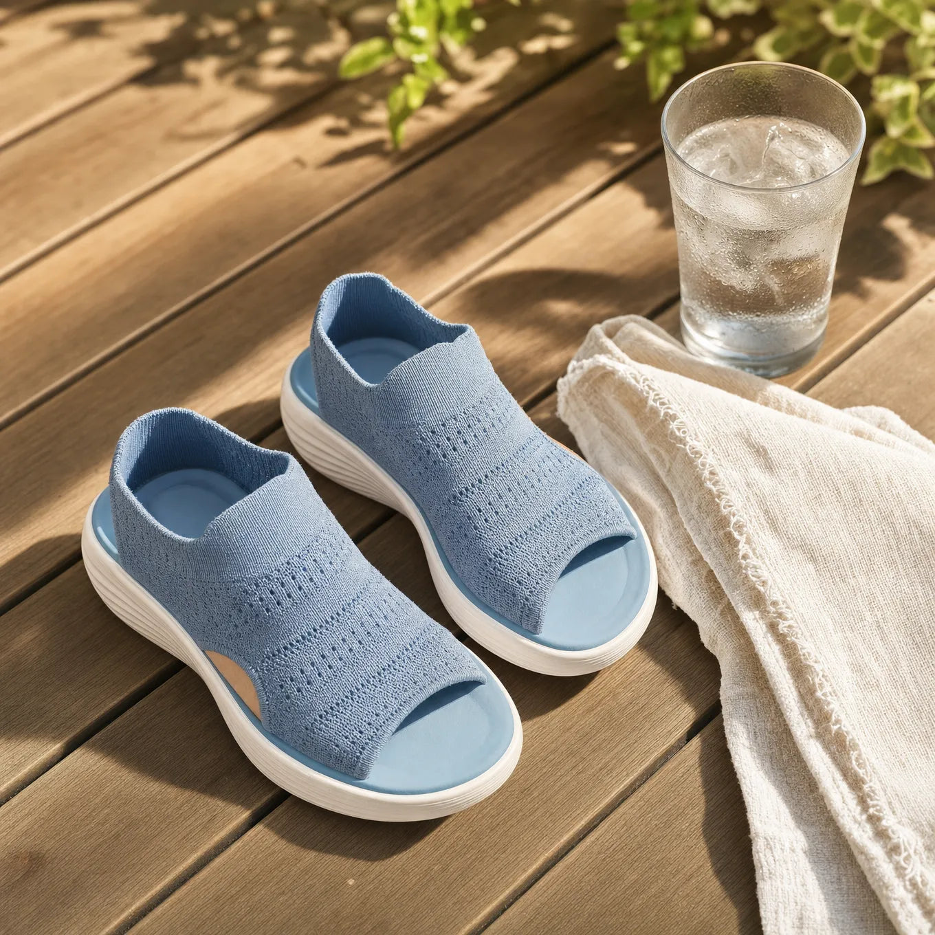 Soleva – Knit Platform Comfort Sandals for Women (buy 2 free shipping)