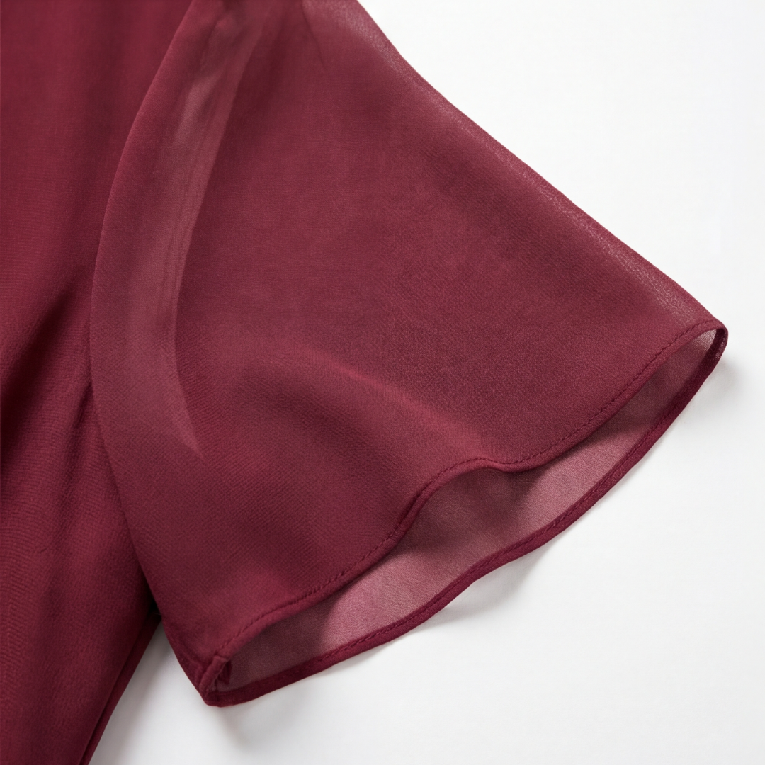  Gathered Twist Waist Dress