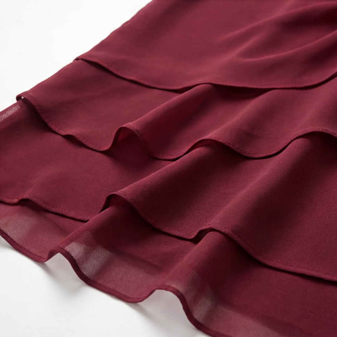  Gathered Twist Waist Dress