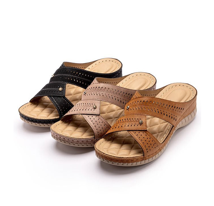 Today 50% OFF丨Summer Women's Sandals Rubber Sole Wedge Sandals