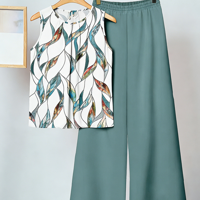  Elegant Two Piece Print Set