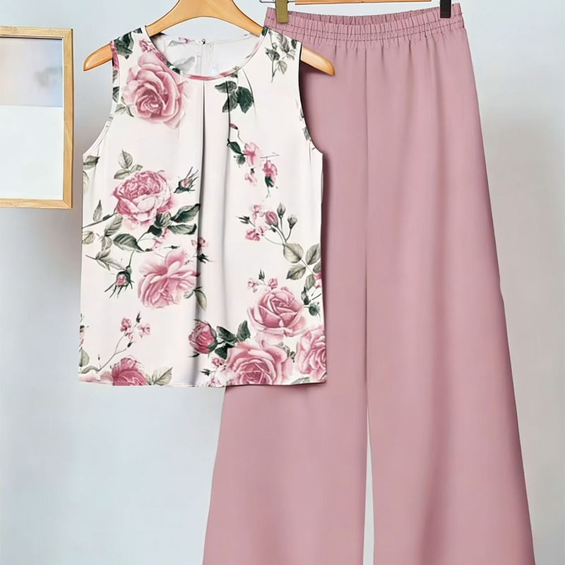 Elegant Two Piece Print Set