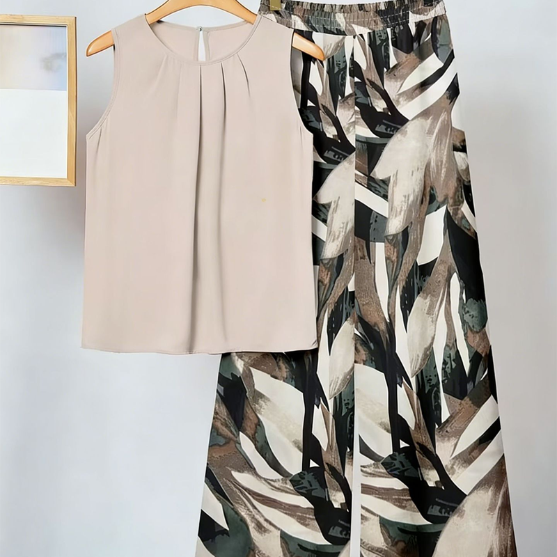  Elegant Two Piece Print Set