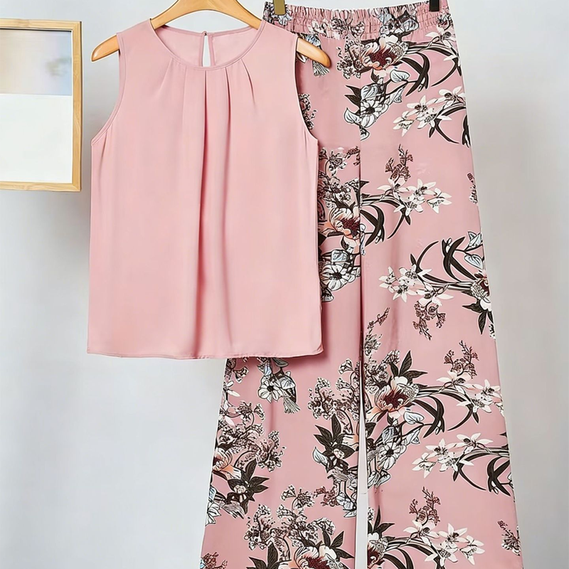 Elegant Two Piece Print Set