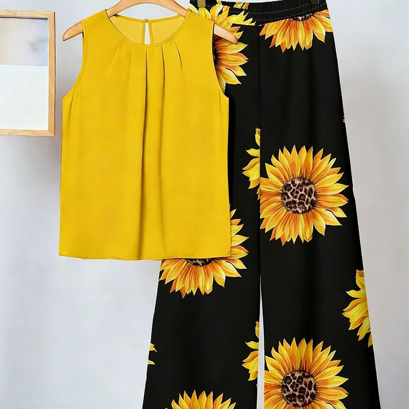  Elegant Two Piece Print Set
