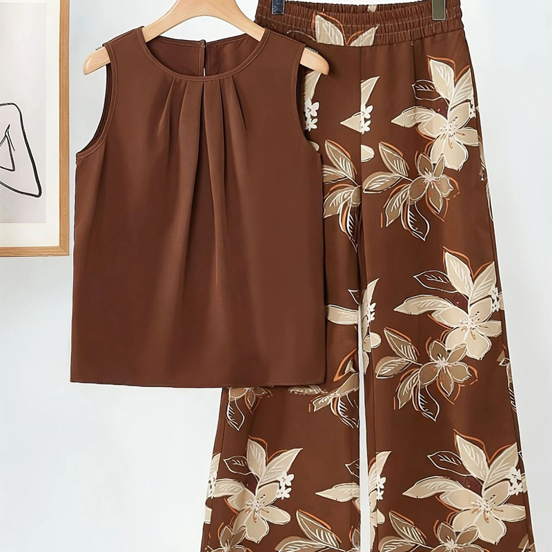  Elegant Two Piece Print Set
