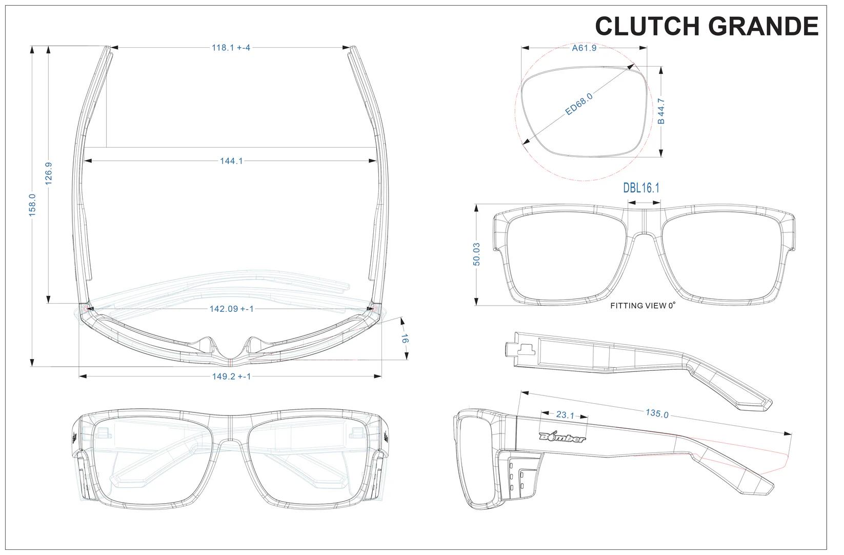 CLUTCH BOMB ANSI Z87+ Safety Sunglasses with Removable Side Shields 100% UVA UVB Protection Shatterproof Construction Gear CLUTCH BOMB ANSI Z87+ Safety Sunglasses with Removable Side Shields 100% UVA UVB Protection Shatterproof Construction Gear