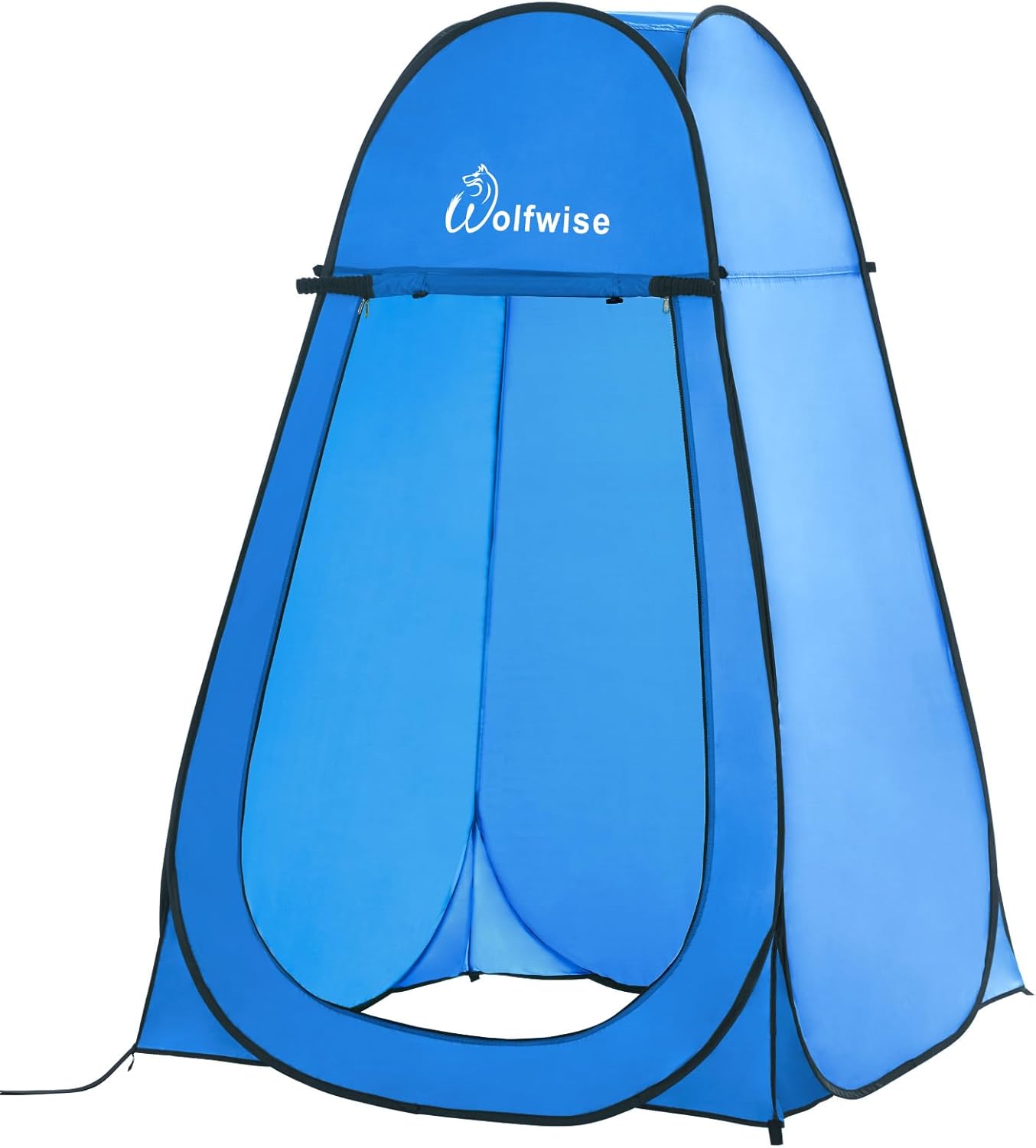 Wolfwise Pop Up Shower Tent, Portable Instant Changing Tent with Ventilation Window & Carry Bag, Privacy Bathroom Toilet for Beach, Camping & Outdoor, Width 47 ", Height 75 ", Green