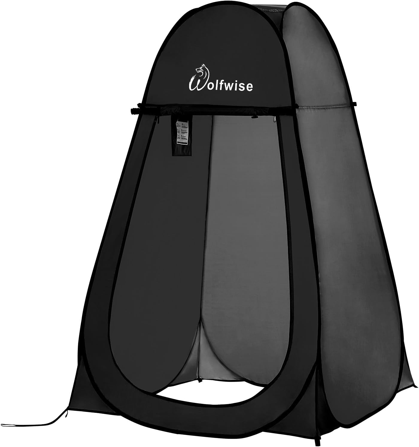 Wolfwise Pop Up Shower Tent, Portable Instant Changing Tent with Ventilation Window & Carry Bag, Privacy Bathroom Toilet for Beach, Camping & Outdoor, Width 47 ", Height 75 ", Green