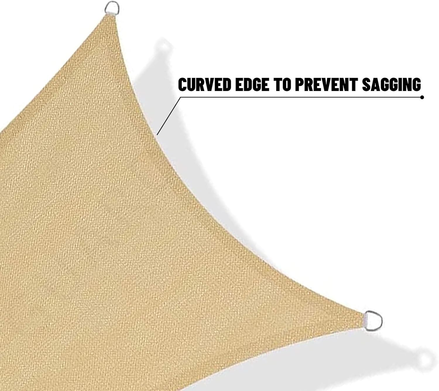 SUNNY GUARD Sun Shade Sail 10' x 13' Rectangle Sand UV Block Sunshade for Backyard Yard Deck Patio Garden Outdoor Activities and Facility(We Make Custom Size)