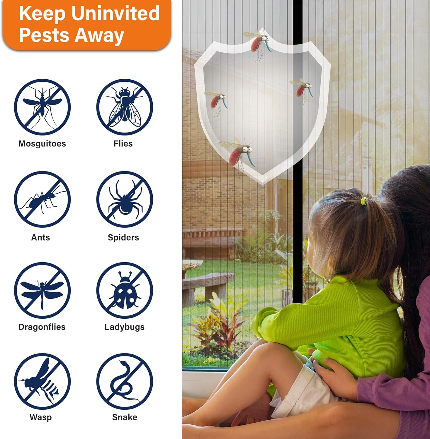 🔥summer sale 25% OFF🔥Premium Magnetic Screen Door, Heavy-Duty Reinforced Mesh, Ultra-Dense Weave, Smooth Auto-Close, Pets & Kids – Hands-Free, No-Gap Seal