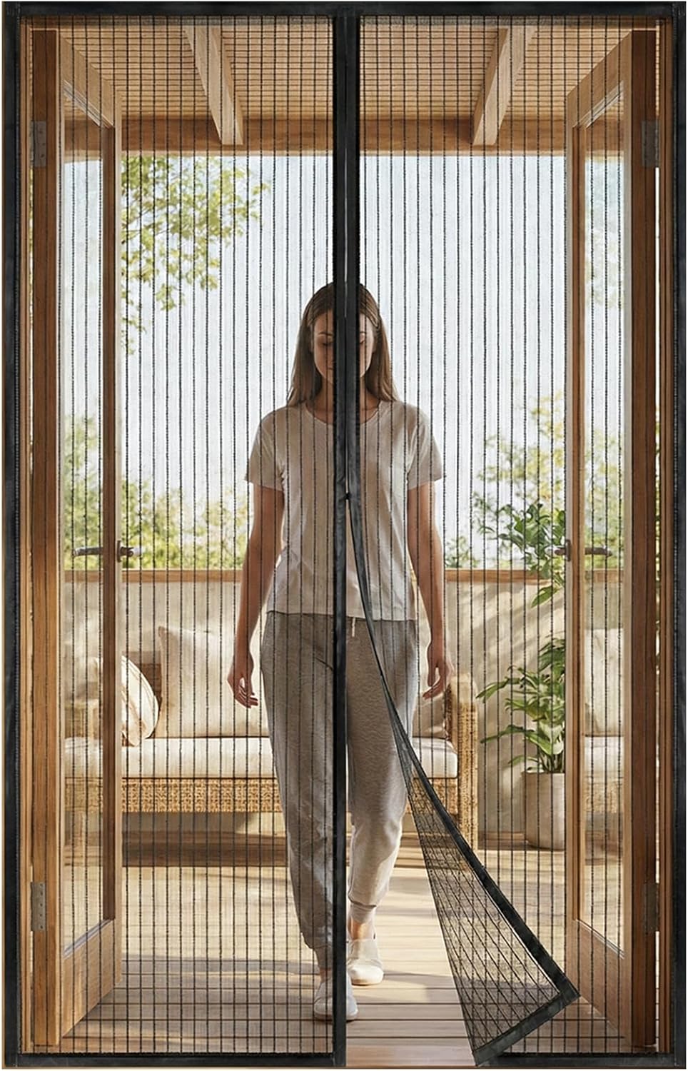 🔥summer sale 25% OFF🔥Premium Magnetic Screen Door, Heavy-Duty Reinforced Mesh, Ultra-Dense Weave, Smooth Auto-Close, Pets & Kids – Hands-Free, No-Gap Seal