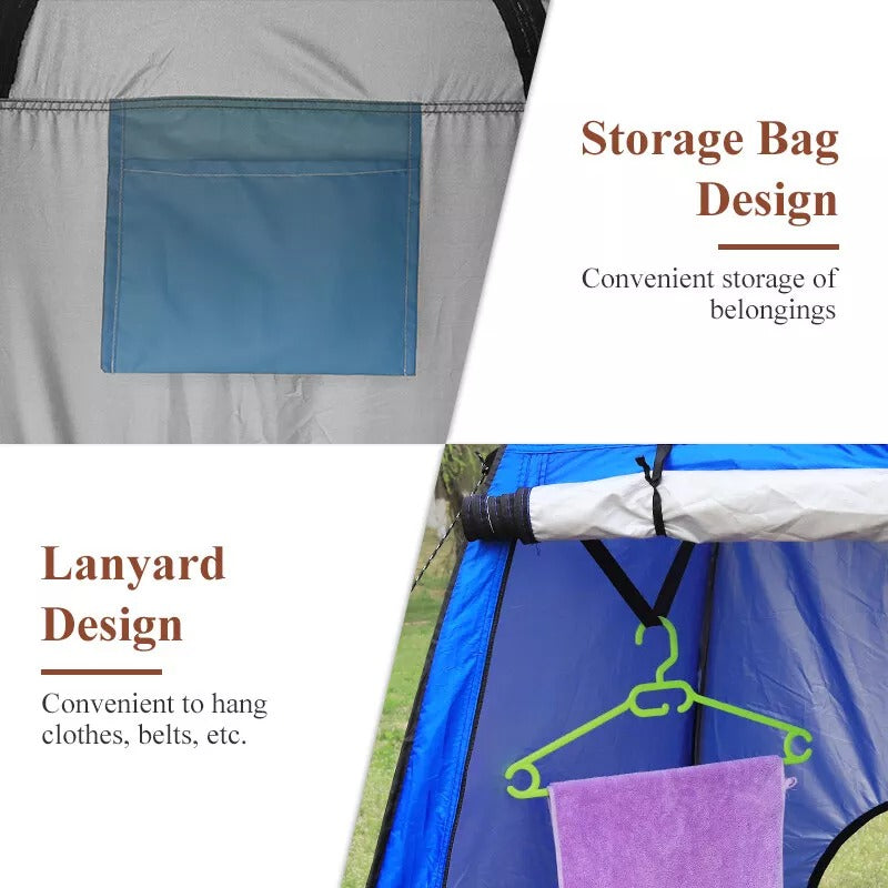 Pop Up Portable Privacy Shower Tent – Waterproof UV-Resistant Camping Shelter