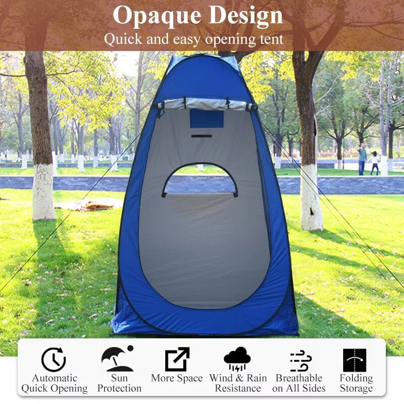 Pop Up Portable Privacy Shower Tent – Waterproof UV-Resistant Camping Shelter