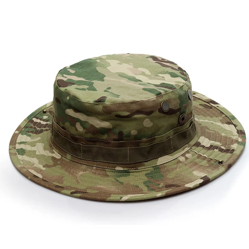Military Boonie Hat – Tactical Camo Army Bucket Hat, Jungle & Kryptek Floppy Hat for Hunting, Hiking, Fishing, Outdoor Survival