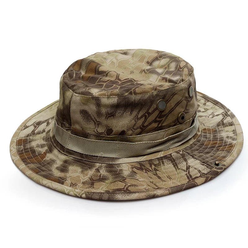 Military Boonie Hat – Tactical Camo Army Bucket Hat, Jungle & Kryptek Floppy Hat for Hunting, Hiking, Fishing, Outdoor Survival