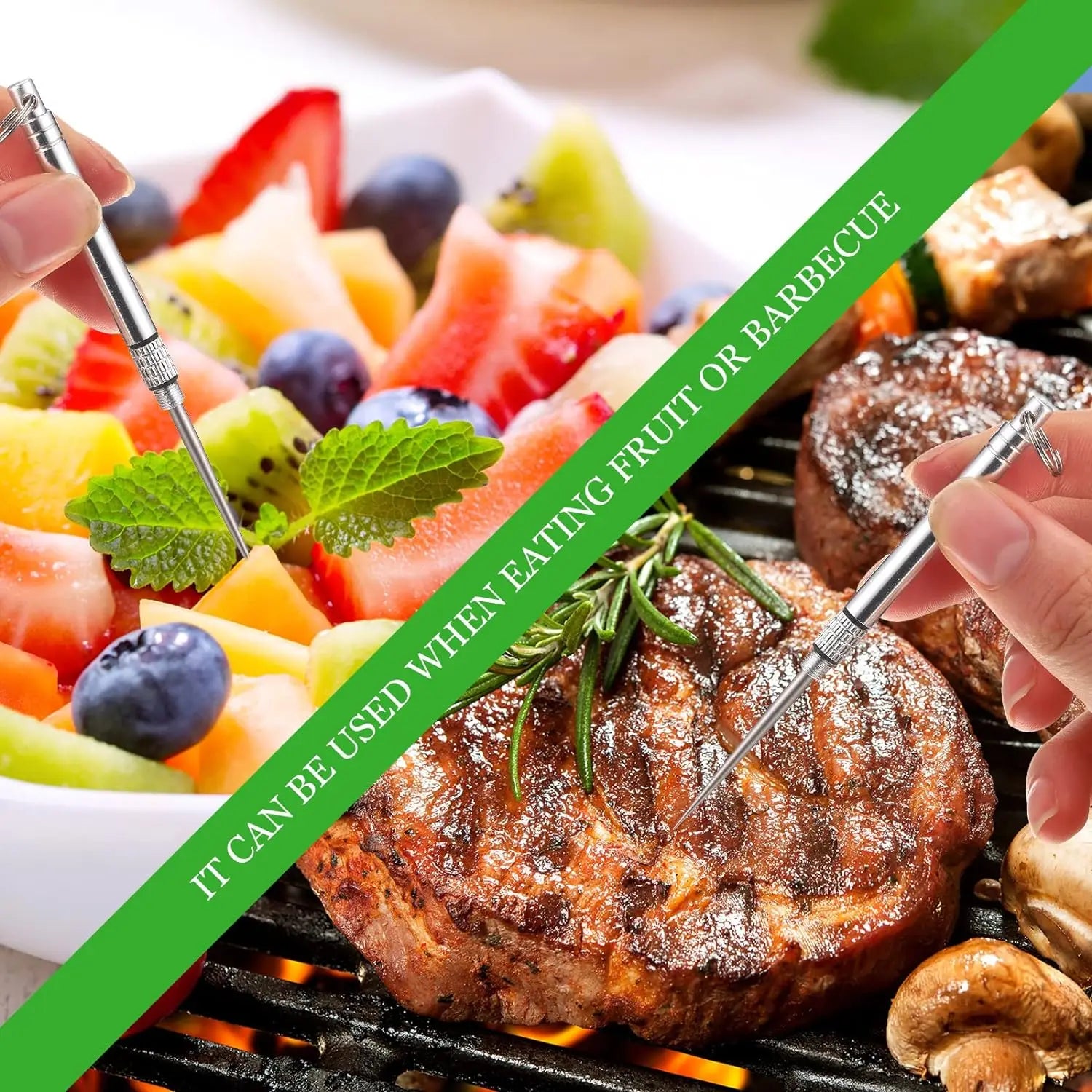 Ultra-Durable Titanium Toothpick – Reusable Waterproof EDC Travel Pick (2/4 Pack)