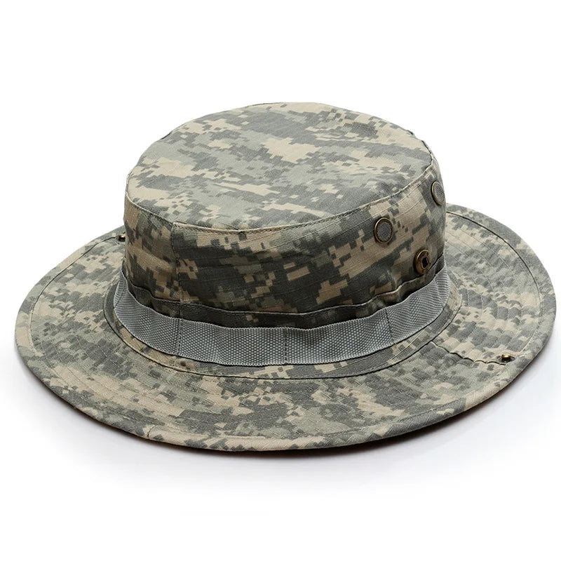 Military Boonie Hat – Tactical Camo Army Bucket Hat, Jungle & Kryptek Floppy Hat for Hunting, Hiking, Fishing, Outdoor Survival