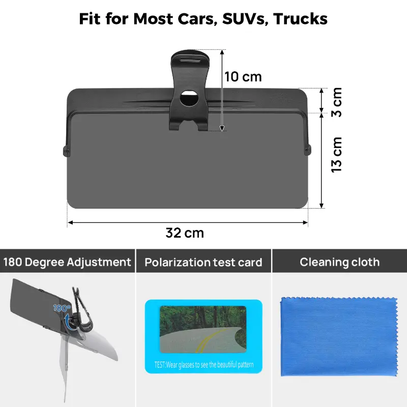 🔥summer sale 25% OFF 🔥Summervibes Universal Anti-Glare Polarized Car Sun Visor Extender with UV400 Protection 12.6 x 5 Lens Size Quick 5 Sec Install Safe Driving Windshield Shade for Car Inside tiktokshopspringglowup, Sunshade For Car Inside, Cars