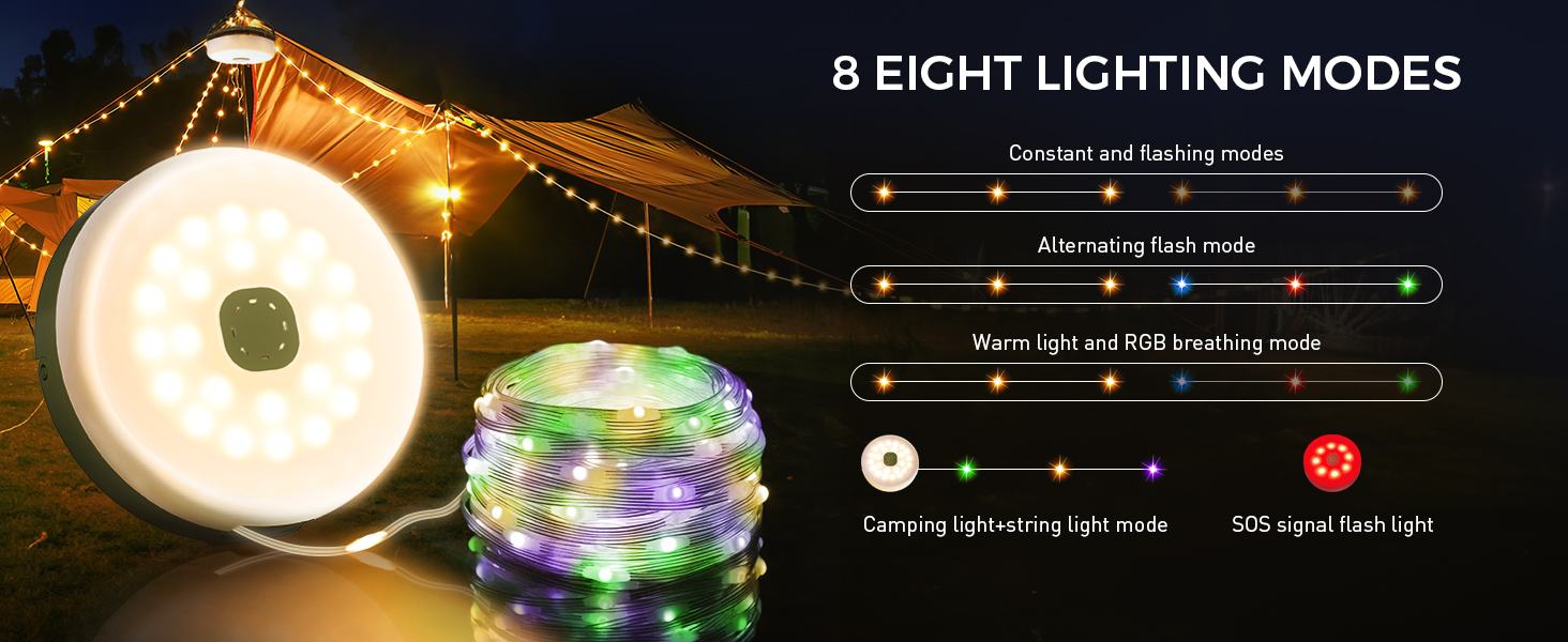camping lights string