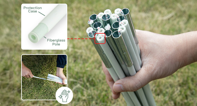 Upgraded Fiberglass Poles