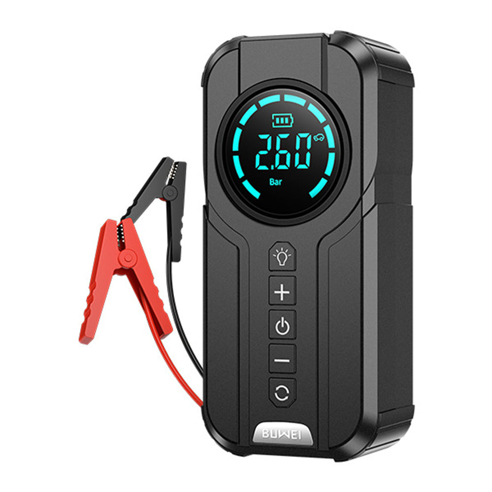 4-in-1 Car Jump Starter with Air Compressor, Power Bank & LED Flashlight – 1000A Peak Booster
