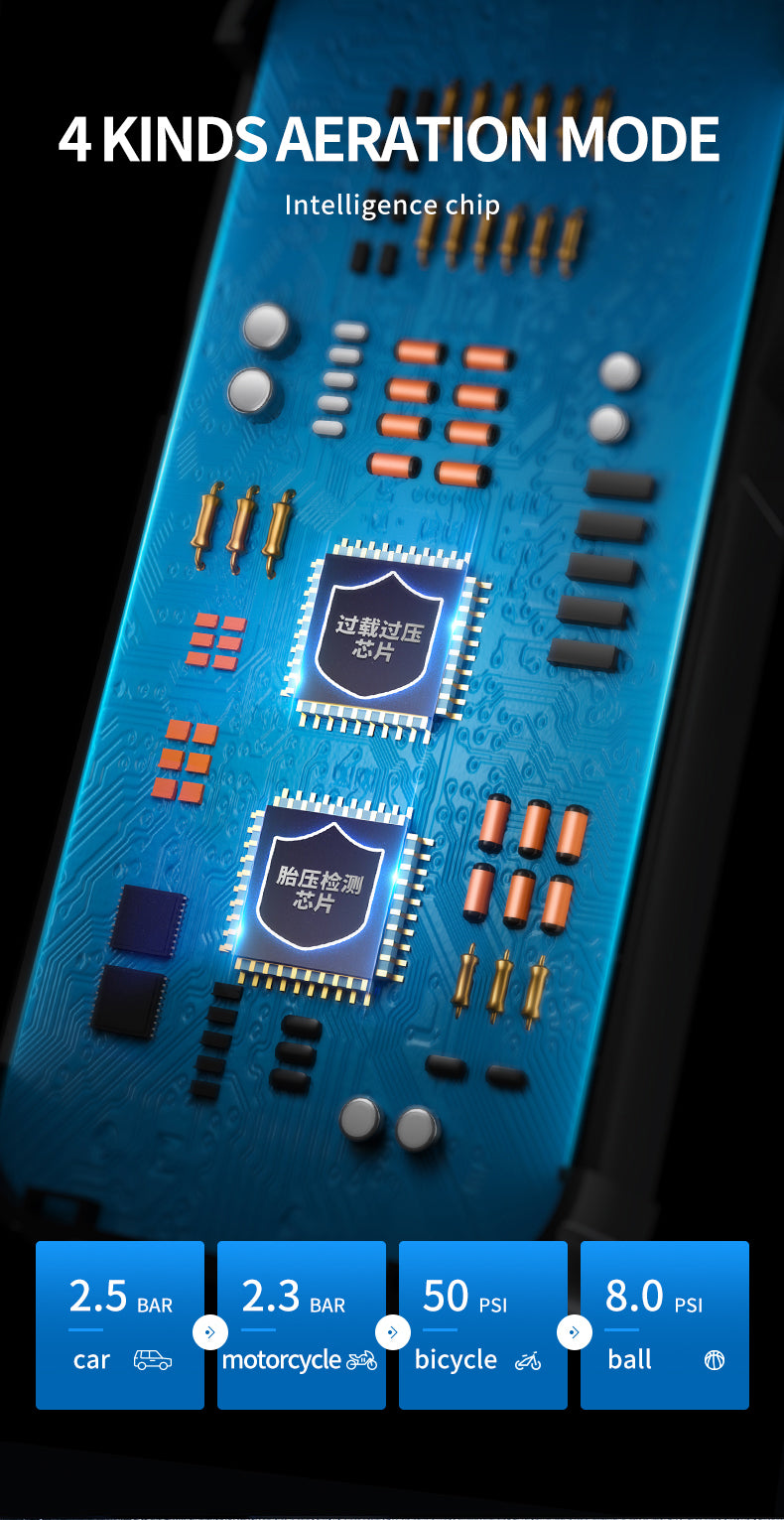 4-in-1 Car Jump Starter with Air Compressor, Power Bank & LED Flashlight – 1000A Peak Booster