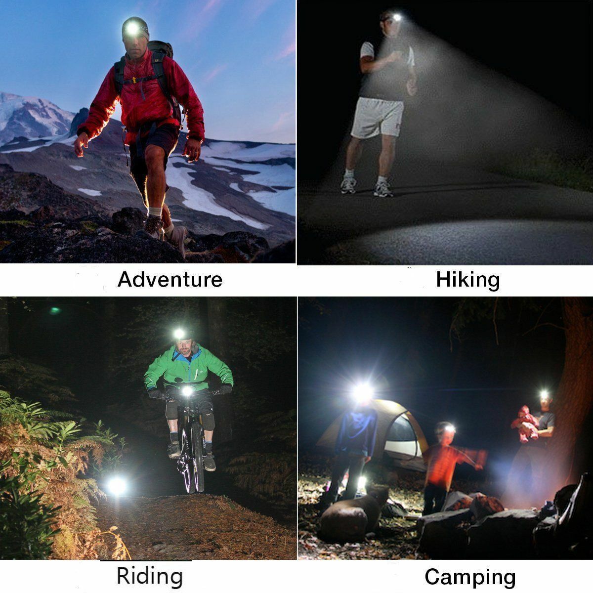High Power 5X LED Waterproof Headlamp Kit