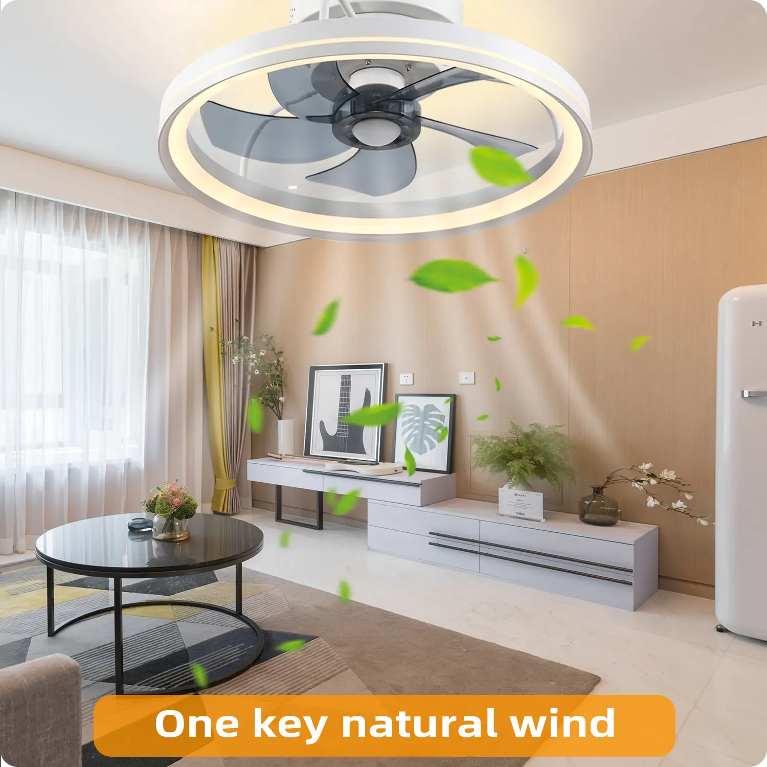 🔥Rebajas de verano: 25% de descuento❄️ en ventiladores de techo con luz, ventiladores de techo modernos empotrables, compatibles con control remoto y mediante aplicación, LED de 19 pulgadas con 6 velocidades ajustables.