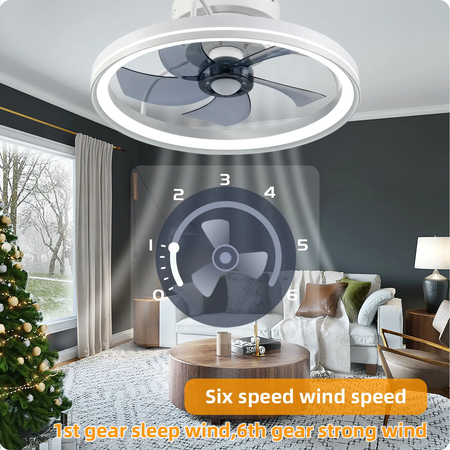 🔥Rebajas de verano: 25% de descuento❄️ en ventiladores de techo con luz, ventiladores de techo modernos empotrables, compatibles con control remoto y mediante aplicación, LED de 19 pulgadas con 6 velocidades ajustables.