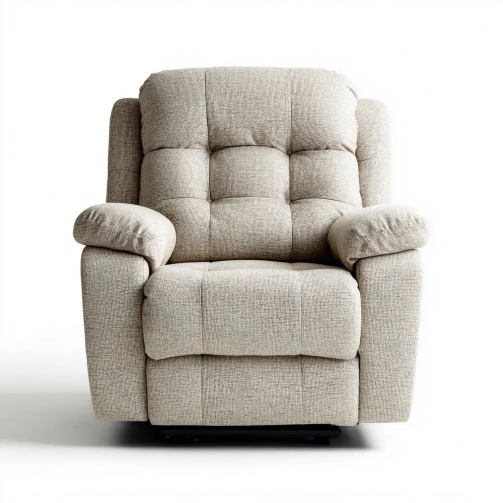 Entspannungsstuhl Stoffgepolstert 90x95x100 cm - Beige