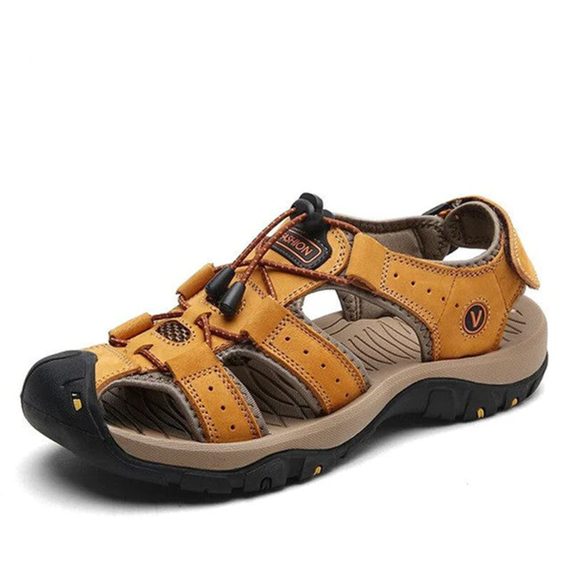 🎁 Don’t Miss 50% -Men’s Leather Support Sandals – Lightweight & Non-Slip