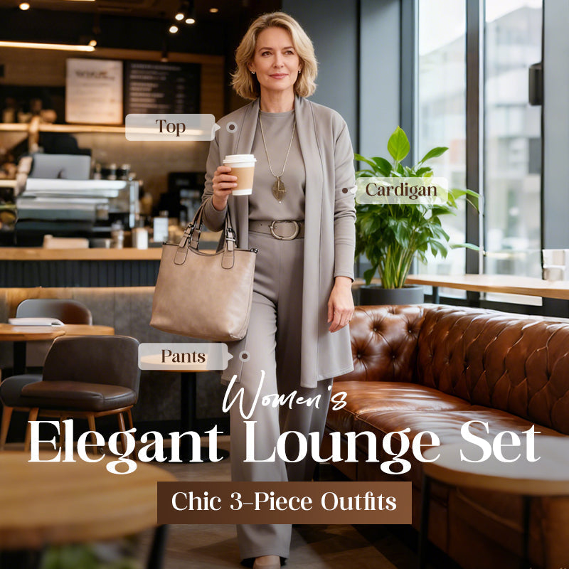 ⏳Limited-time offer⏰Elegant 3-piece set consisting of a long cardigan, top, and trousers💞