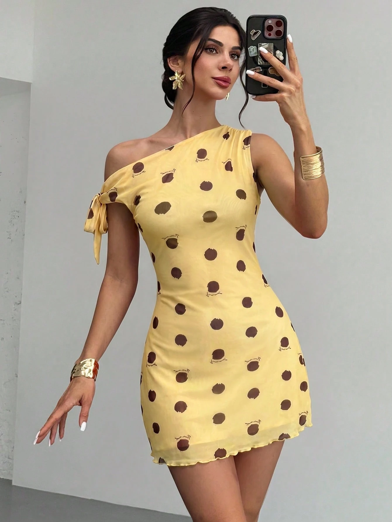 Women's  Summmer Elegent Party Mesh Floral Mini Dress