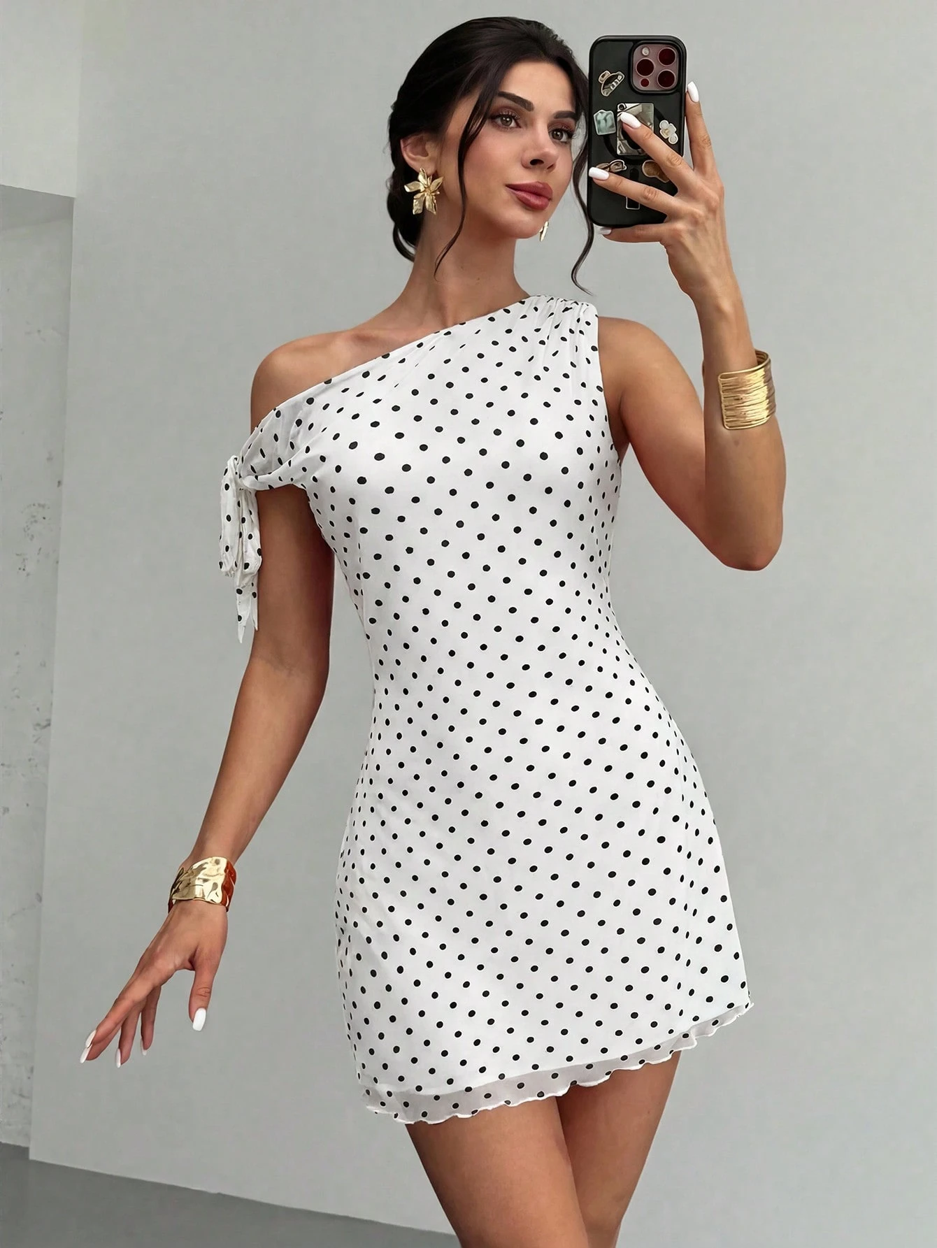 Women's  Summmer Elegent Party Mesh Floral Mini Dress
