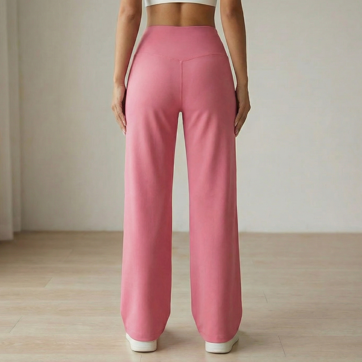 Hot Selling Now！Wide Leg Yoga Pants with Crossover Waist