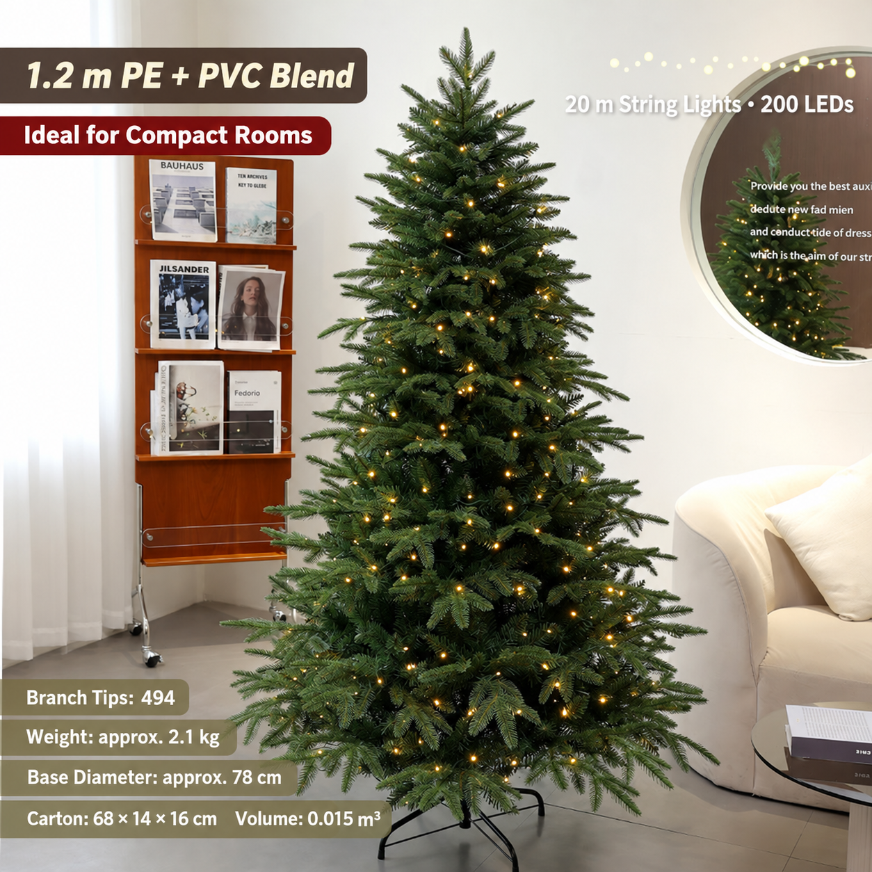 Light-up Christmas tree