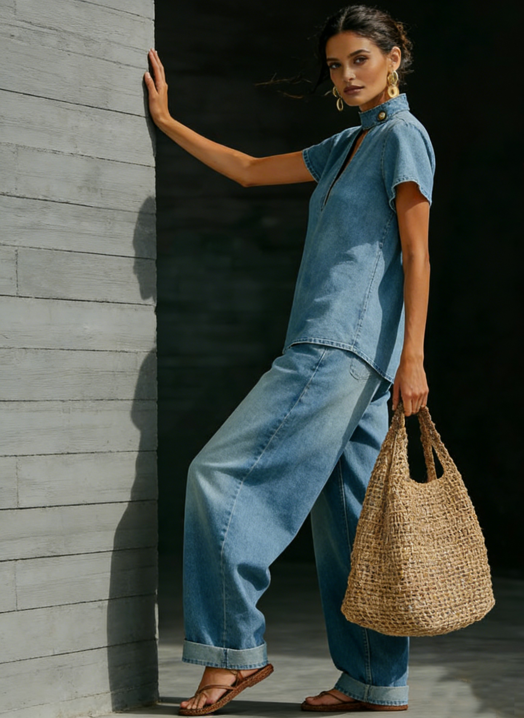 New Arrivals🔥Minimalist Cozy Style Denim Two-piece Set