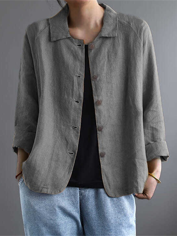 Vintage Basic Woven Comfy Jacket