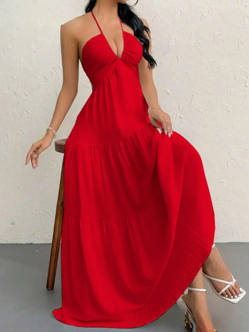 Women's Plain Dress, Summer Clothes Women