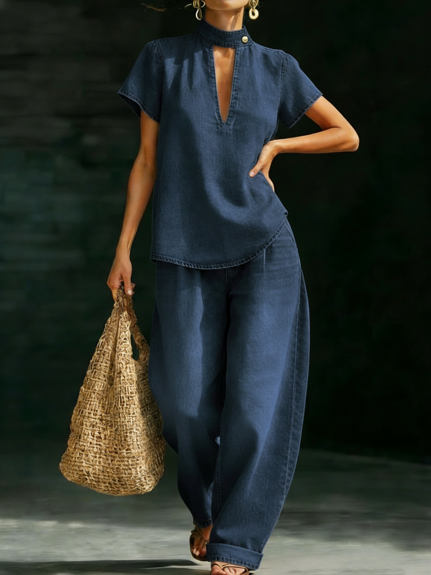 New Arrivals🔥Minimalist Cozy Style Denim Two-piece Set