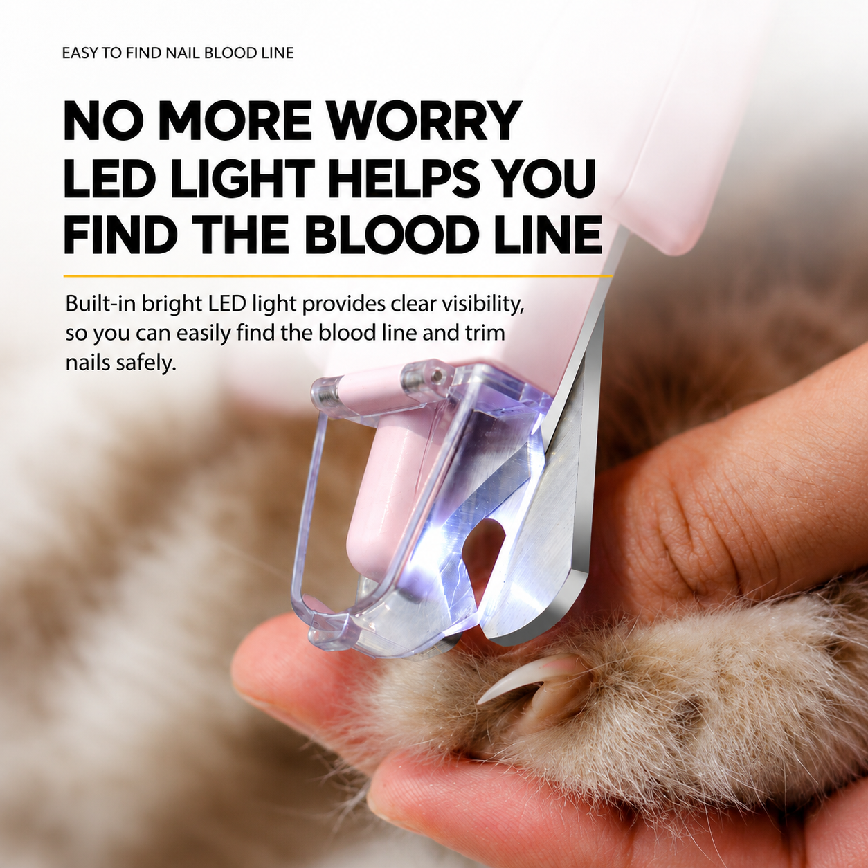 LED Light Pet Nail Grooming Tool