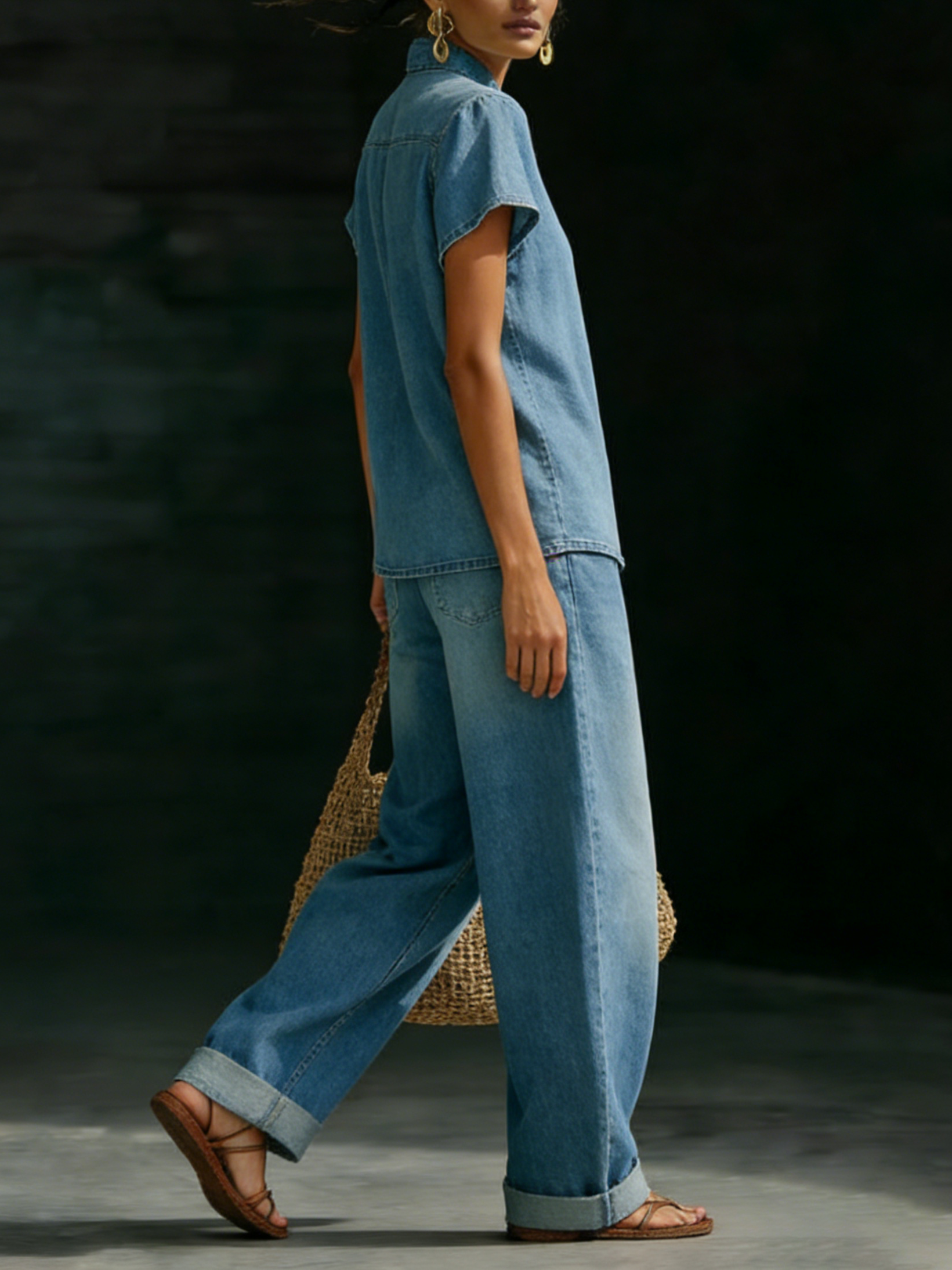 New Arrivals🔥Minimalist Cozy Style Denim Two-piece Set