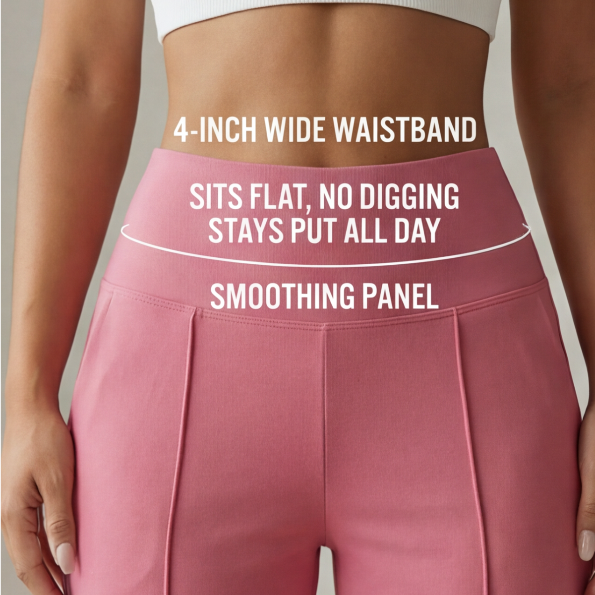 Hot Selling Now！Wide Leg Yoga Pants with Crossover Waist