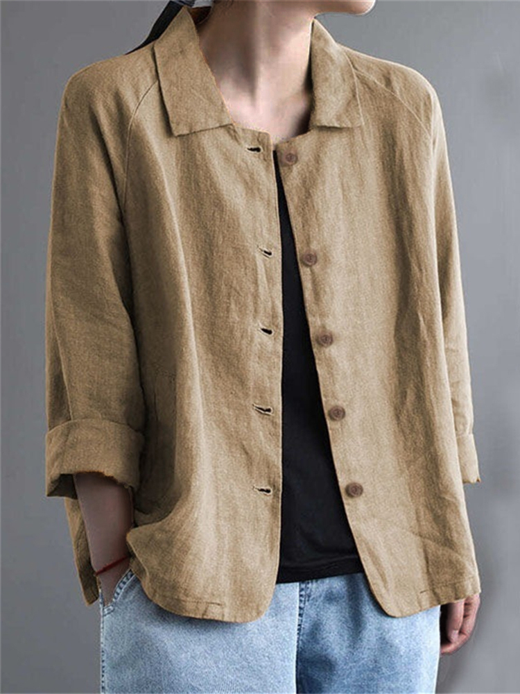 Vintage Basic Woven Comfy Jacket