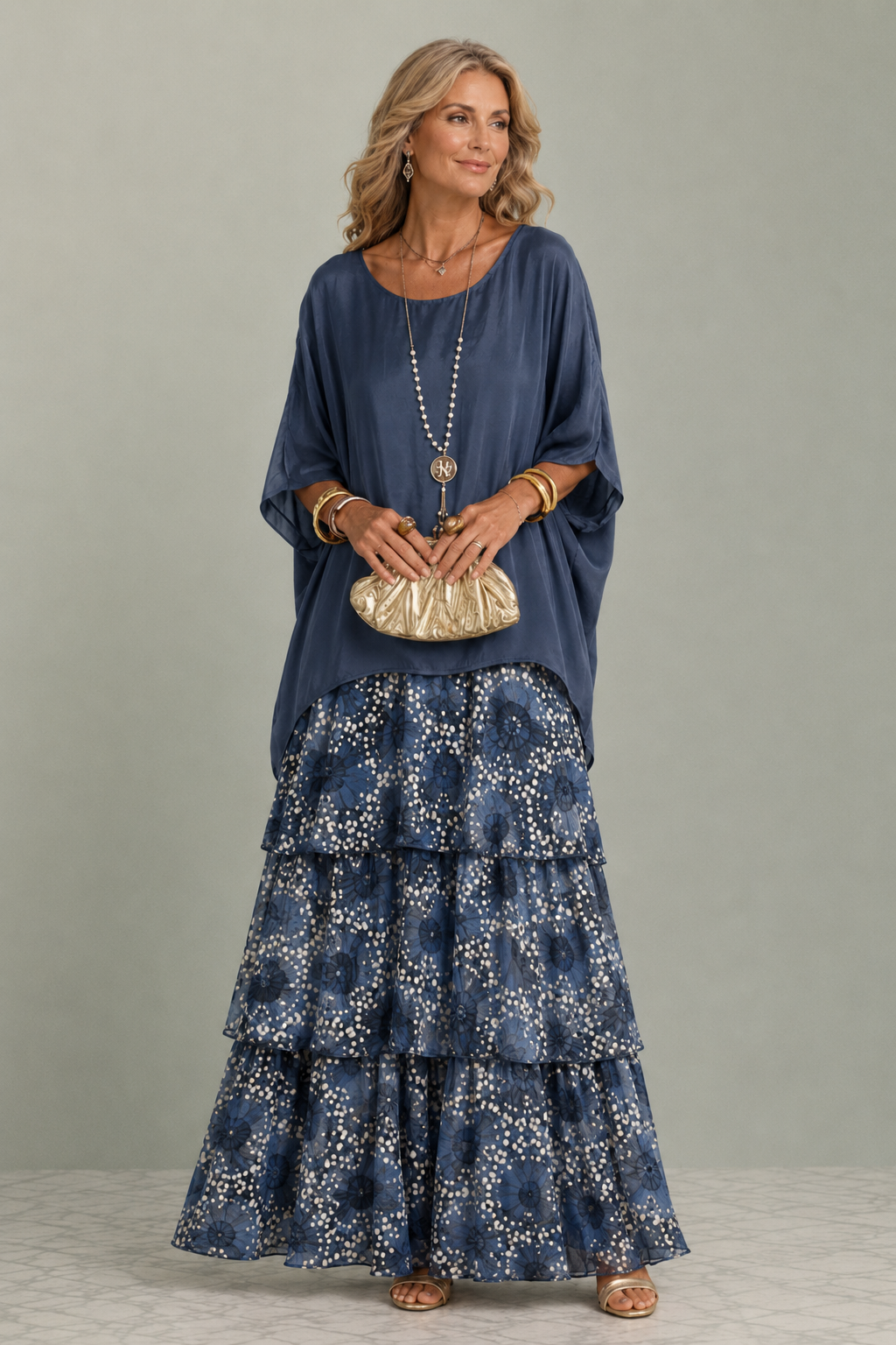 Long and Flowing Elegant Dress